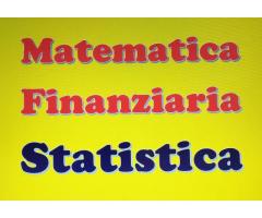 Ripetizioni di Statistica MEDICA, Matematica Generale e Finanziaria Bari